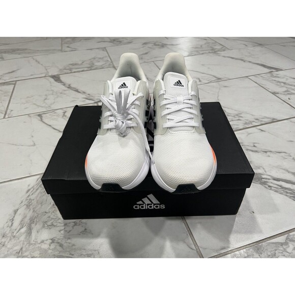 New Adidas EQ19 Run Mens Shoes Size 7.5 White Solar Running Sneakers New H02036 - Picture 2 of 6
